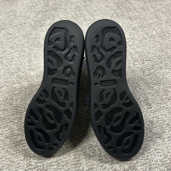 Alexander McQueen Croc Effect Boots Womens 38.5E US 8.5 Black Combat New - Picture 13 of 16